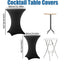 Round Elastic Cocktail Table Cover