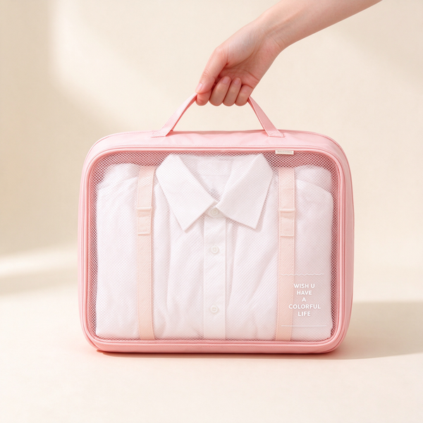 Twill 8-Piece Travel Packing Organizer Set