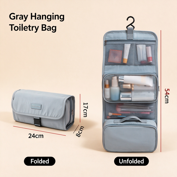 Tri-Fold Hanging Toiletry Bag