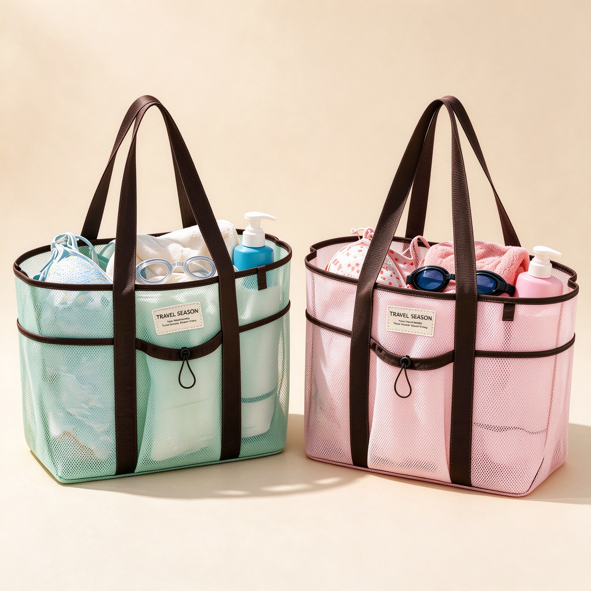 Mesh Swim & Beach Tote