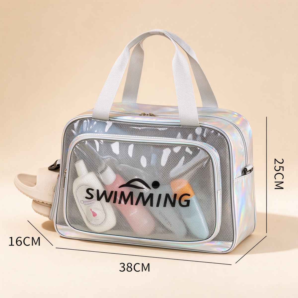 Upgraded Wet & Dry Laser Crossbody Swim Bag