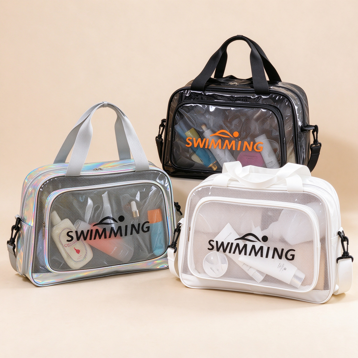 Upgraded Wet & Dry Laser Crossbody Swim Bag
