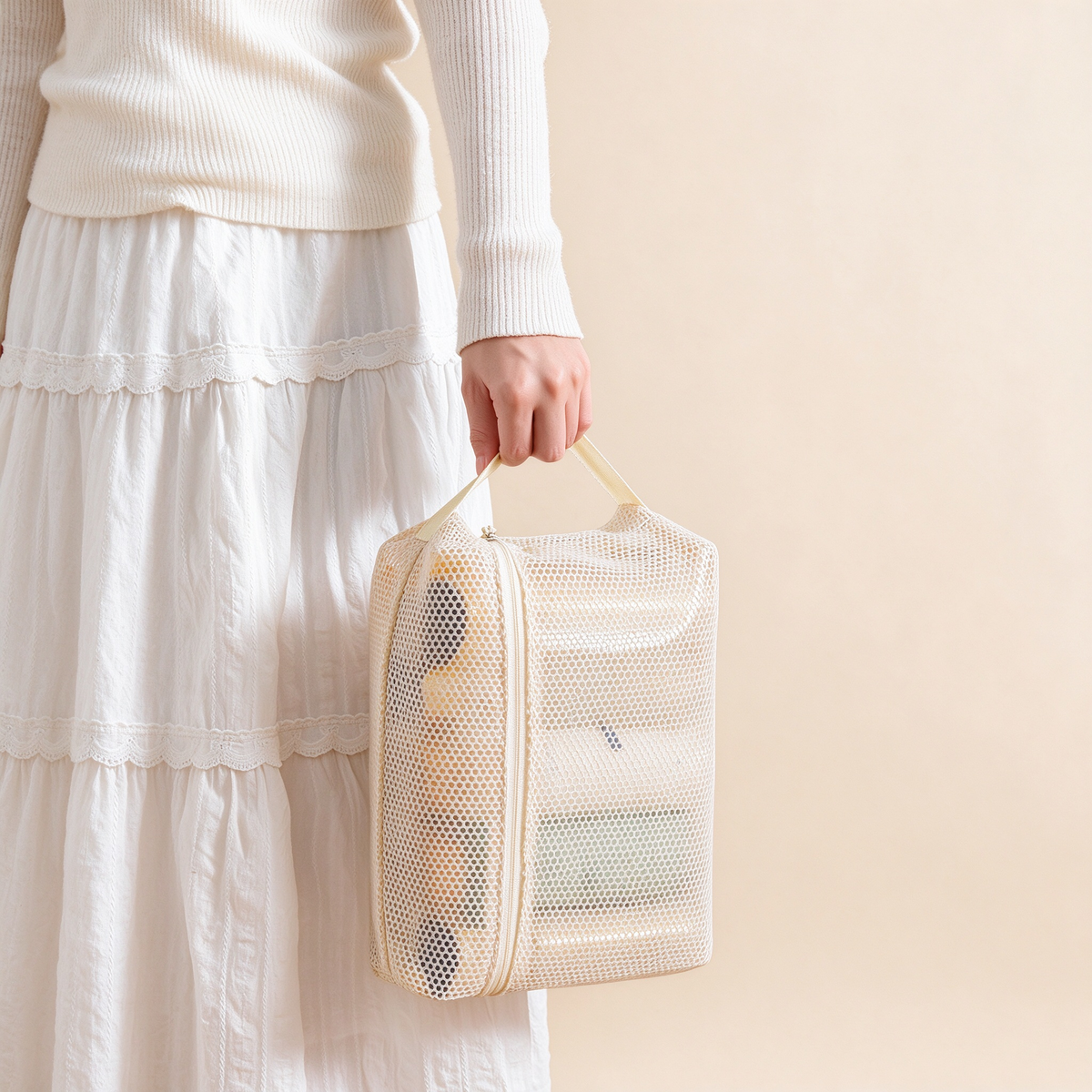 Flat Mesh Packing Pouch