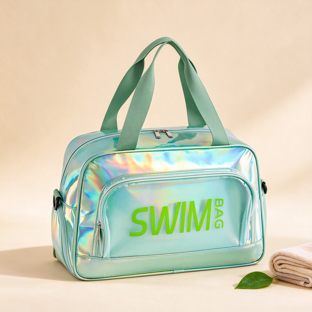 Laser Holographic Crossbody Swim Bag
