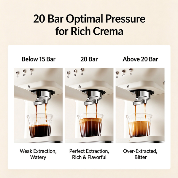Semi‑Automatic Espresso Coffee Machine, Home & Office Use, High‑Pressure Extraction, Compatible with Coffee Capsules, Built‑in Steam Wand for Milk Frothing, Cross‑border Wholesale