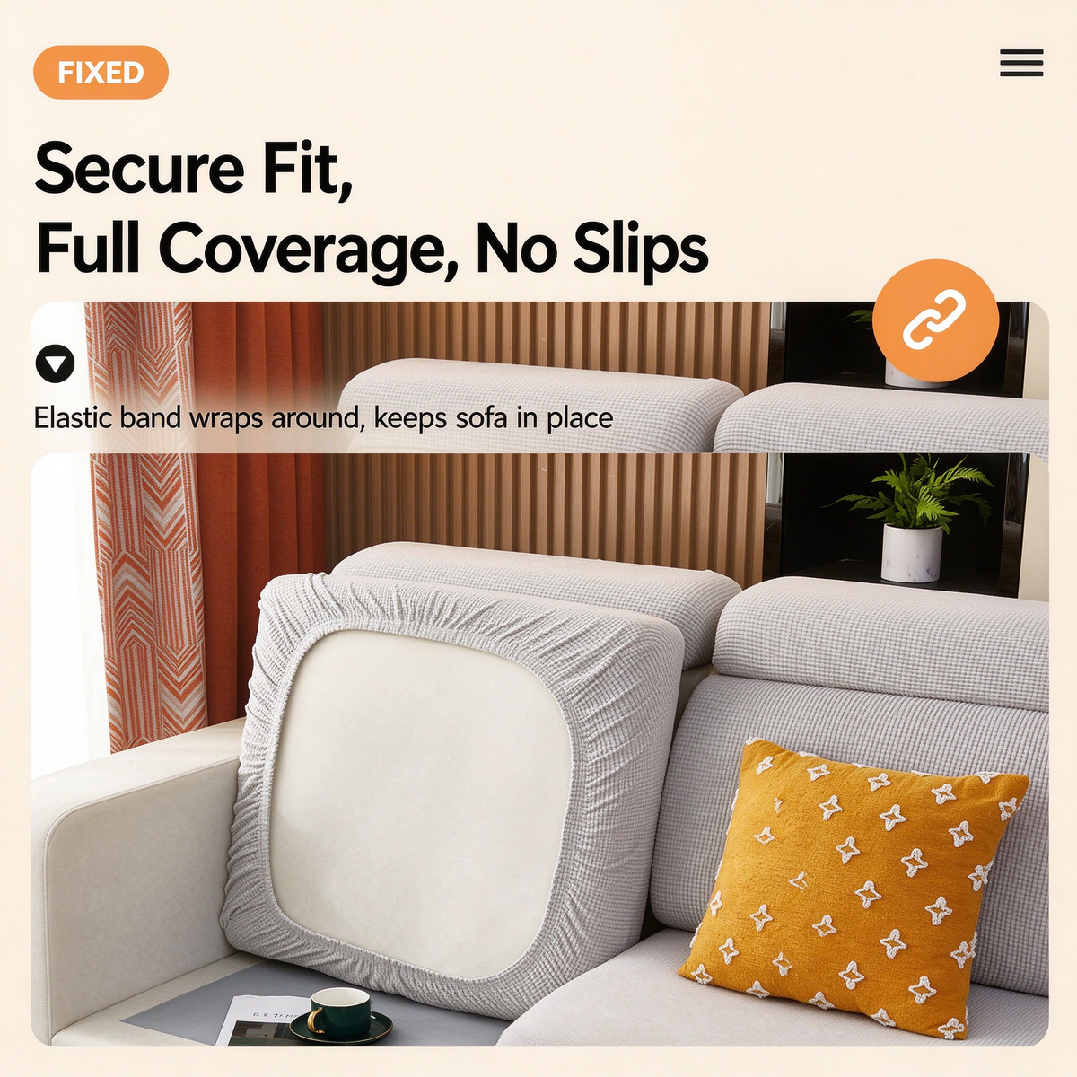 Elastic sofa cover, all-inclusive, universal fit, suitable for all seasons, sofa cover, sofa cushion cover, Nordic style