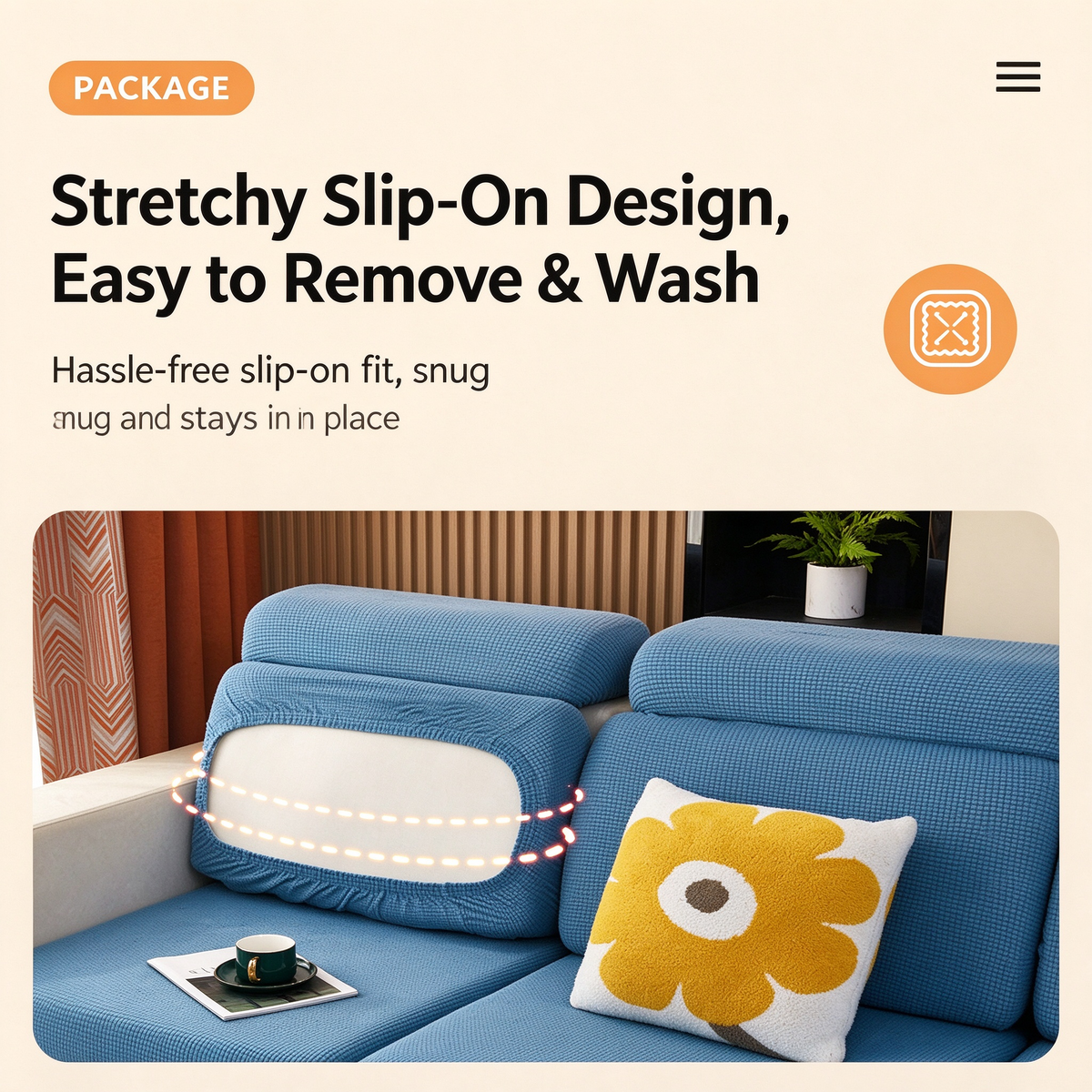 Elastic sofa cover, all-inclusive, universal fit, suitable for all seasons, sofa cover, sofa cushion cover, Nordic style
