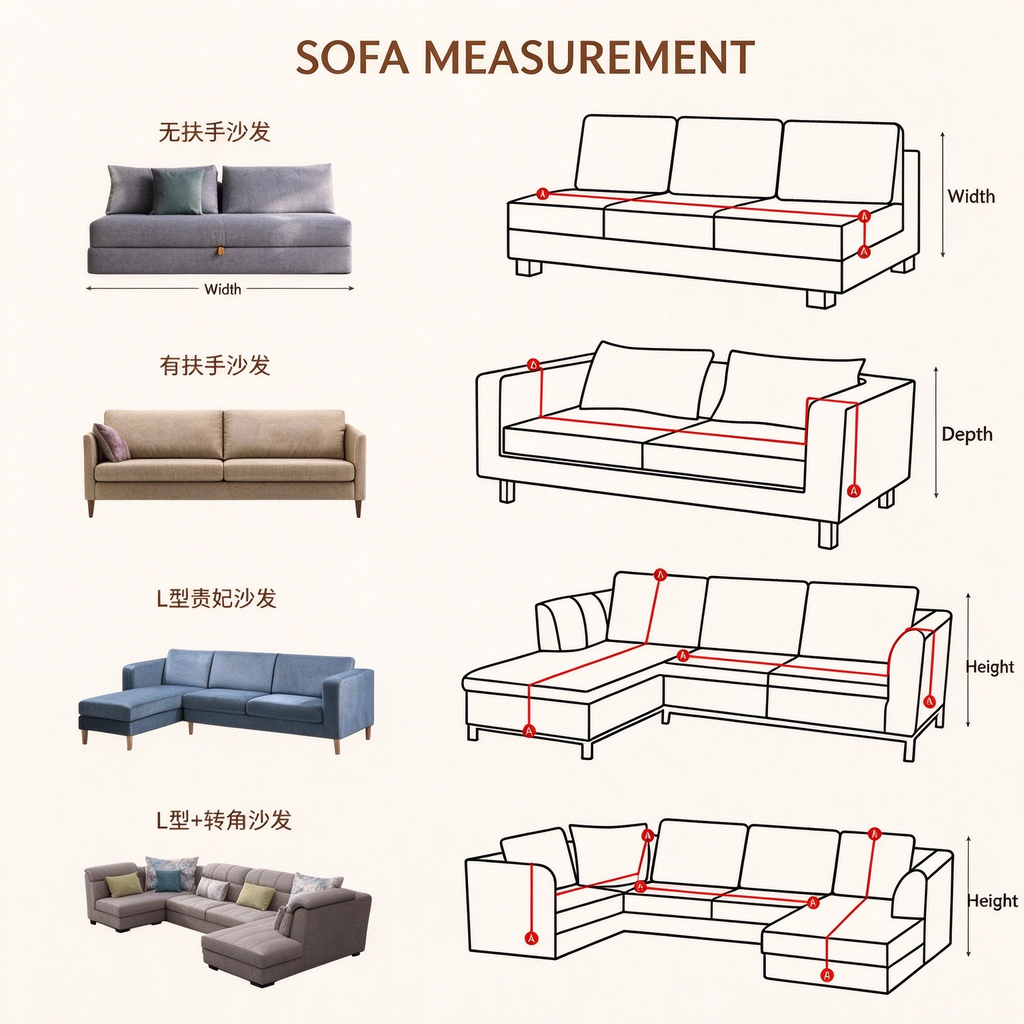 One-Piece Full Coverage Sofa Throw, Thick Plush All-Inclusive Sofa Cover, All Season Universal Anti-Slip Couch Cushion Protector for Winter Living Room