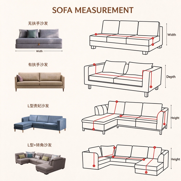 One-Piece Full Coverage Sofa Throw, Thick Plush All-Inclusive Sofa Cover, All Season Universal Anti-Slip Couch Cushion Protector for Winter Living Room