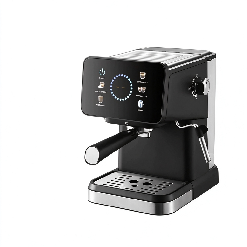 Espresso Machine Italian-style espresso machine, small and semi-automatic for home use20Bar Coffee machine milk frother cross-border