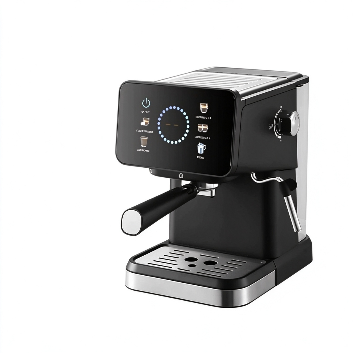 Espresso Machine Italian-style espresso machine, small and semi-automatic for home use20Bar Coffee machine milk frother cross-border