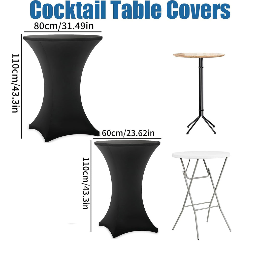 Round Elastic Cocktail Table Cover