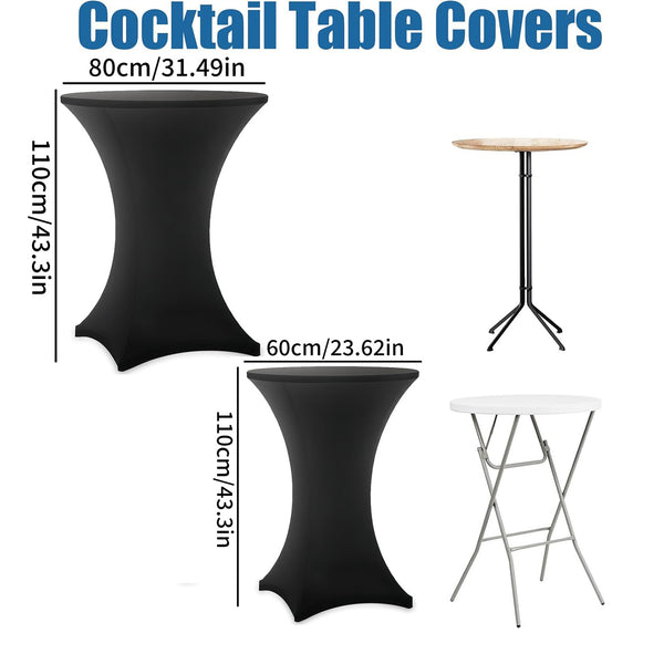 Round Elastic Cocktail Table Cover