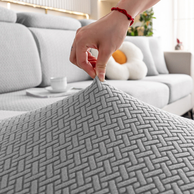 Cat Scratch Resistant Stretch Sofa Slipcover, Universal Full Wrap Couch Cover, No Measurement Needed Secondary image