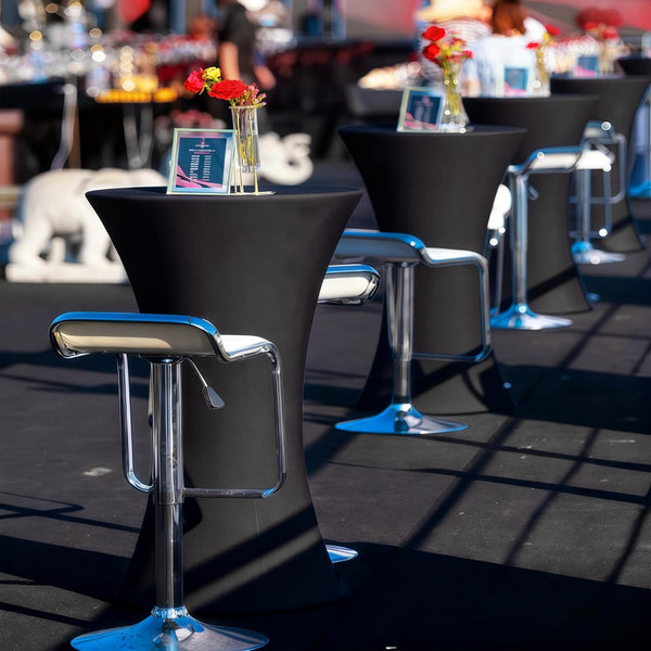 Round Elastic Cocktail Table Cover