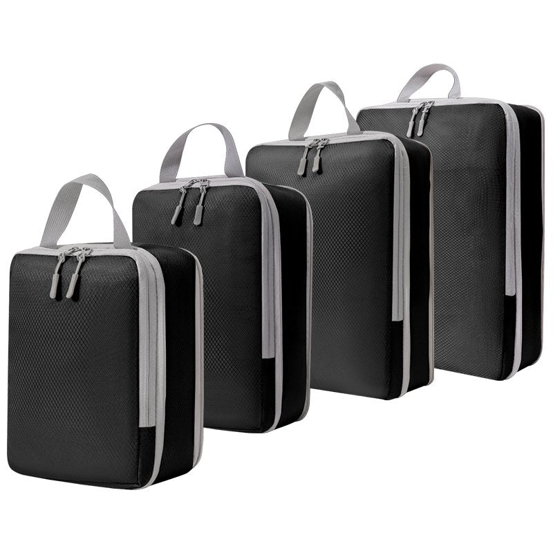 Diamond Quilted Compression Packing Cubes, 4-Piece Set
