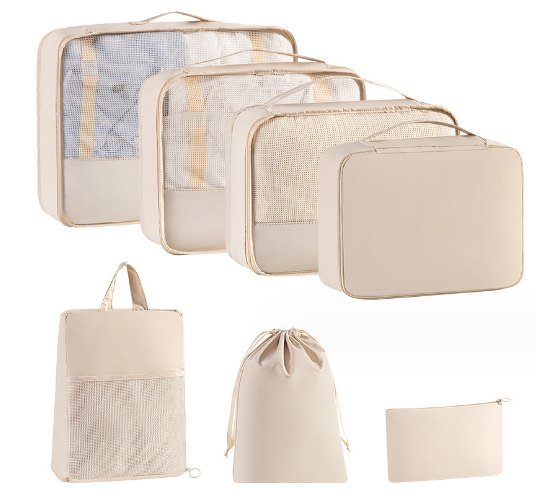 T400 7-Piece Travel Packing Organizer Set