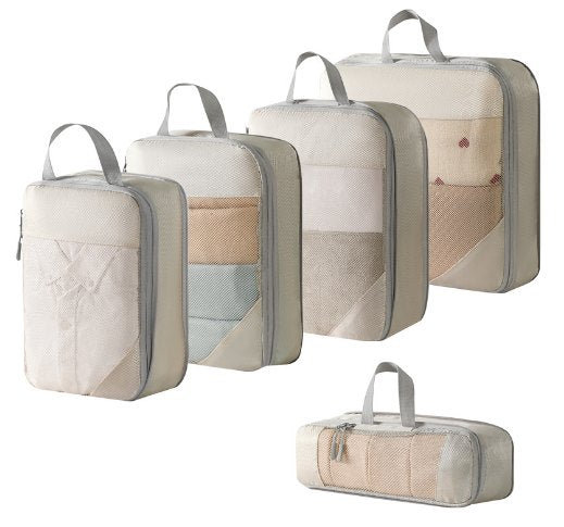 Mesh Compression Packing Organizer, 5-Piece Set
