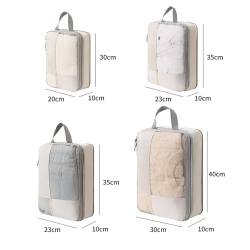 Compression Packing Organizer, 4-Piece Set