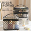 Heart Flocked Mesh Cosmetic Bag